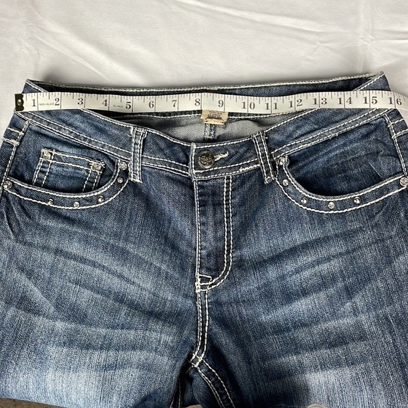 Earl Jean Bejeweled Bootcut Jeans Bling Bling - Picture 12 of 13